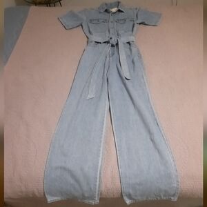 Universal Thread Denim Blue Wide Leg Jumpsuit